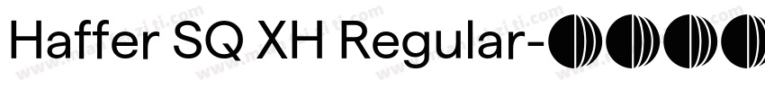 Haffer SQ XH Regular字体转换